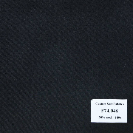 [ Hết hàng ] F74.046 Kevinlli V6 - Vải Suit 70% Wool - Xanh Dương Trơn